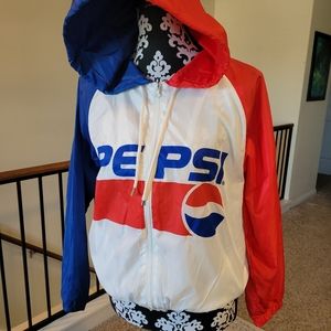 Retro 80s 90s Y2K Pepsi windbreaker